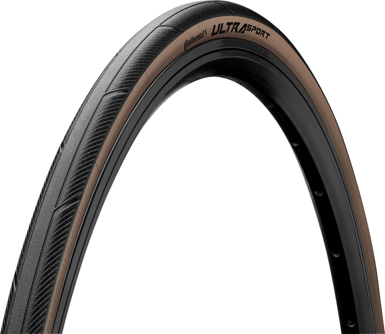 Continental - Външна гума Continental Ultra Sport 3  700x28C FOLD. TR PureGrip Черен/кафяв